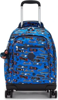 Kipling NEW ZEA Rugzak Met Wielen, 26 Liter, 13 Inch Laptopvak - New Scate Prt S