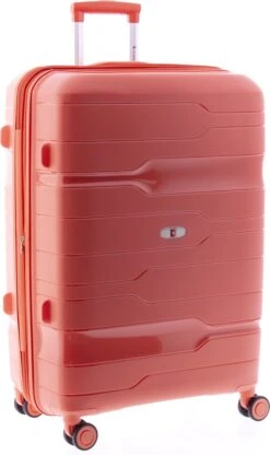 Gladiator Boxing Middelgrote Koffer Expandable 67 Cm 70/80 Liter TSA Slot - Koraalrood -Reisopslag Winkel 712x1200