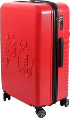 Biggdesign Cats Koffer - Ruimbagage Koffer - Rood - Large -Reisopslag Winkel 714x1200