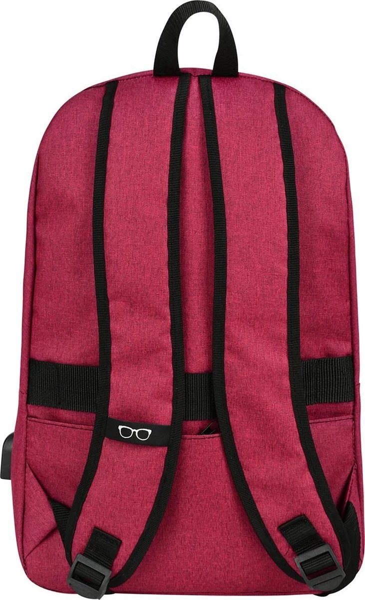 SafeSave Rugtas – Waterafstotende Schooltas Met Laptop Vak En Usb Aansluiting – Schoudertas – 15.6 Inch – Rood 5 SafeSave Rugtas – Waterafstotende Schooltas Met Laptop Vak En Usb Aansluiting – Schoudertas – 15.6 Inch – Rood - Image 3