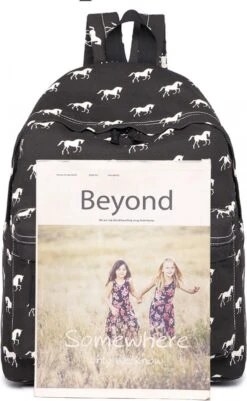 Miss Lulu Rugzak - Schooltas - Schoolrugzak Paarden - Premium Kwaliteit - Zwart (e1401h Bk) 14 Miss Lulu Rugzak - Schooltas - Schoolrugzak Paarden - Premium Kwaliteit - Zwart (e1401h Bk) -Reisopslag Winkel 739x1200 12