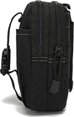 Merkloos Nylon Heuptas Waterdicht - Outdoor - Anti-Diefstal - Zwart - Met Survival Card - 34x25,2 Cm -Reisopslag Winkel 759x1200 3