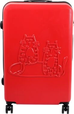Biggdesign Cats Koffer - Ruimbagage Koffer - Rood - Large -Reisopslag Winkel 778x1200
