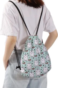 Zwemtas - Gymtas "Unicat" - Luxe Rugtas Met Trekkoorden - School Tas - Rugzak -Reisopslag Winkel 795x1200 17