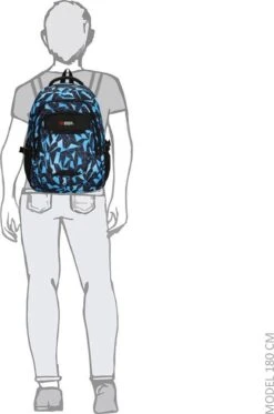 Enrico Benetti Santa Cruz Laptop Rugzak - Zwart/Aqua -Reisopslag Winkel 795x1200 8