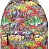 Miss Lulu Rugzak - 22,61 Liter - Graffiti (e1401g)
