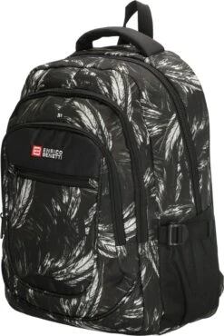 Enrico Benetti Santa Cruz 62038 Laptoprugzak 17" - Zwart Verenprint -Reisopslag Winkel 801x1200 12