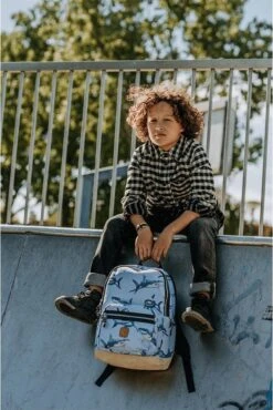 Pick & Pack Shark Rugzak M - Light Blue -Reisopslag Winkel 802x1200 14