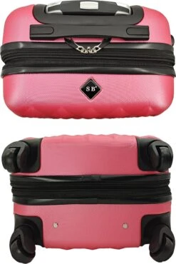 SB Travelbags Kofferset - 2 Delige 'Expandable' Koffer - Roze - 65cm/55cm -Reisopslag Winkel 802x1200 2