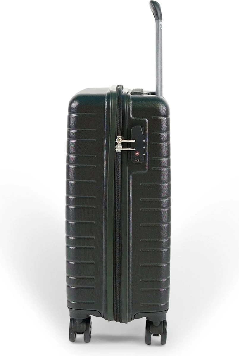 ©TROLLEYZ - Amsterdam No.9 - Trolley - 55cm Met TSA Slot - Dubbele Wielen - 360° Spinners - 100% ABS - Handbagage Koffer In Night Black 4 ©TROLLEYZ - Amsterdam No.9 - Trolley - 55cm Met TSA Slot - Dubbele Wielen - 360° Spinners - 100% ABS - Handbagage Koffer In Night Black - Image 2