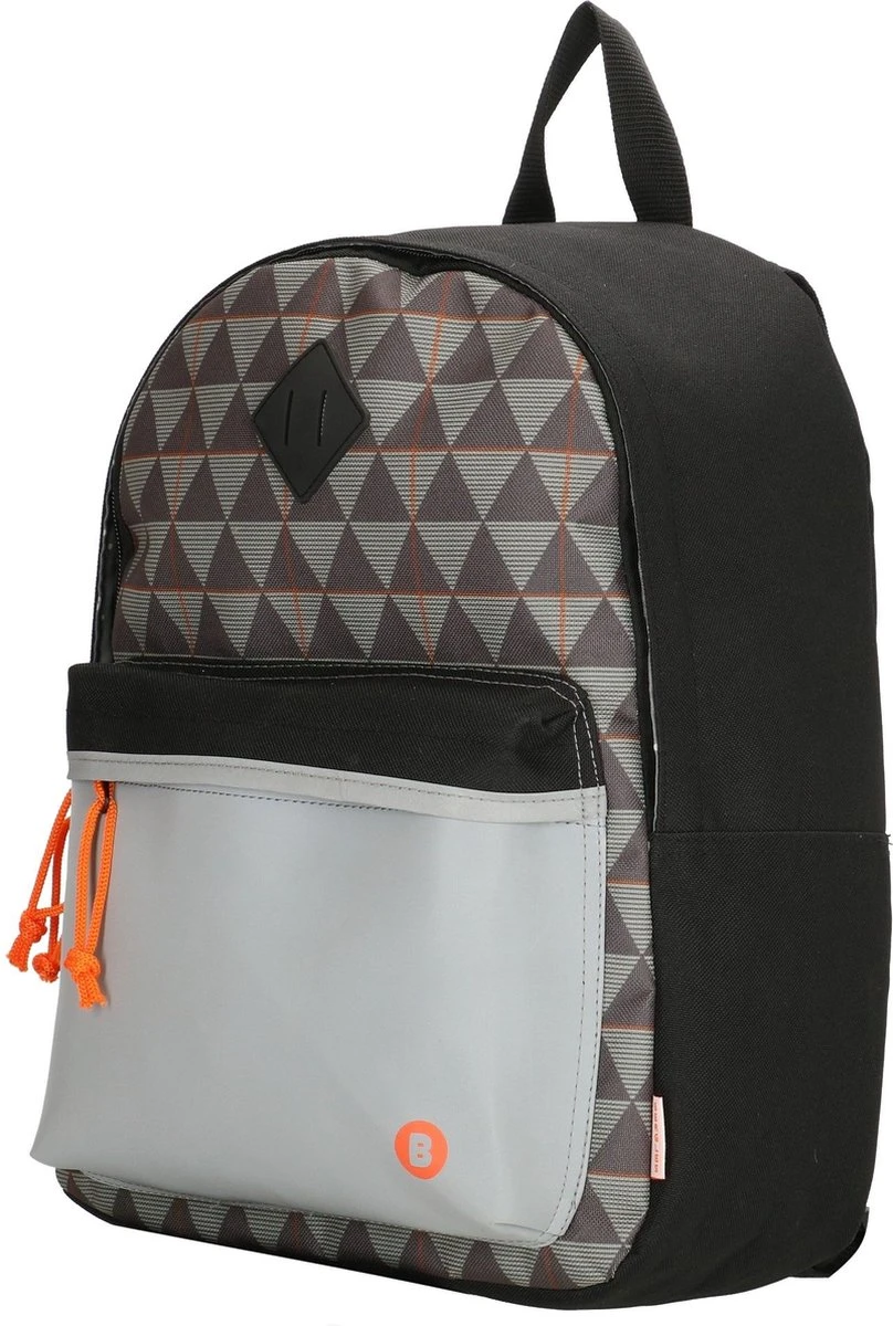 Beagles Originals Triangle Rugzak Rugtas School Tas 5-10 Jaar Reflectie Voorvak 4 Beagles Originals Triangle Rugzak Rugtas School Tas 5-10 Jaar Reflectie Voorvak - Image 2