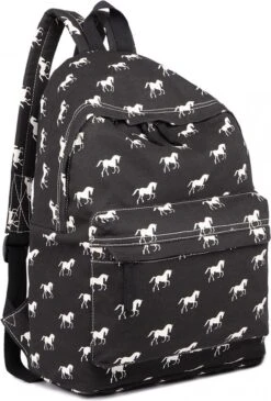 Miss Lulu Rugzak - Schooltas - Schoolrugzak Paarden - Premium Kwaliteit - Zwart (e1401h Bk) 10 Miss Lulu Rugzak - Schooltas - Schoolrugzak Paarden - Premium Kwaliteit - Zwart (e1401h Bk) -Reisopslag Winkel 812x1200 11
