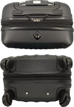 SB Travelbags Kofferset - 2 Delige 'Expandable' Koffer - Zwart - 65cm/55cm -Reisopslag Winkel 825x1200 3