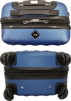 SB Travelbags Kofferset - 2 Delige 'Expandable' Koffer - Blauw - 65cm/55cm -Reisopslag Winkel 844x1200 4