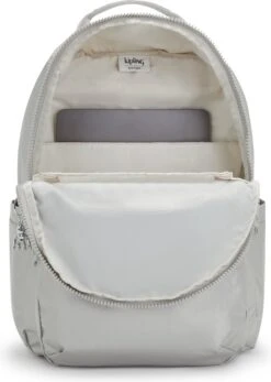 Kipling SEOUL Rugzak, 27 Liter, 15 Inch Laptopvak - Bright Metallic -Reisopslag Winkel 855x1200 3