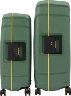 CarryOn Steward Kofferset - 2-delige TSA Trolleyset Met Kliksloten - Dubbele Wielen - Groen -Reisopslag Winkel 895x1200