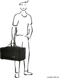 Enrico Benetti Orlando 35301 M Reistas / Sporttas 62 Liter - Zwart -Reisopslag Winkel 900x1200 24