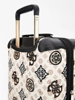 Guess House Party 18 In 4 Wheeler Dames Reiskoffer - Cream Multi Logo -Reisopslag Winkel 900x1200 3