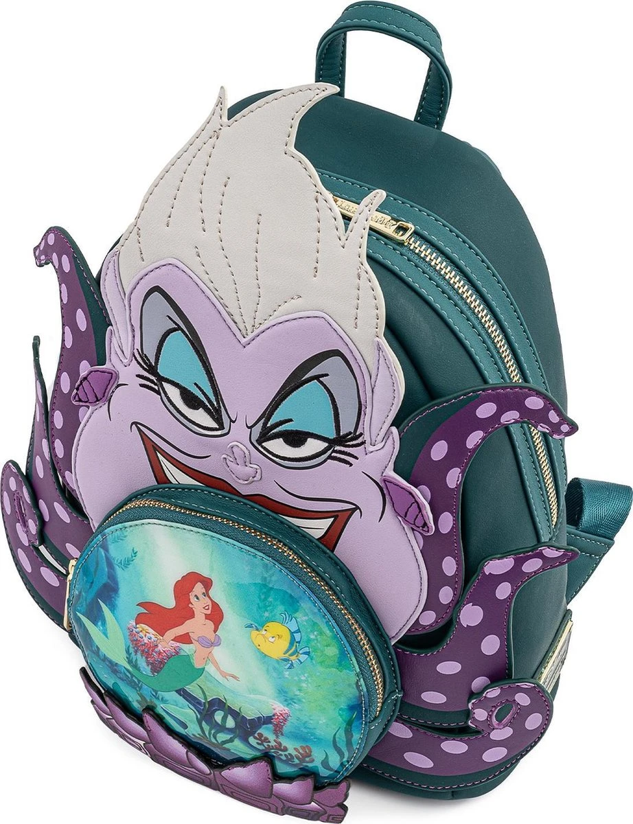 FUNKO Loungefly: Disney Villains - Ursula Little Mermaid Cosplay Mini Backpack 7 FUNKO Loungefly: Disney Villains - Ursula Little Mermaid Cosplay Mini Backpack - Image 5
