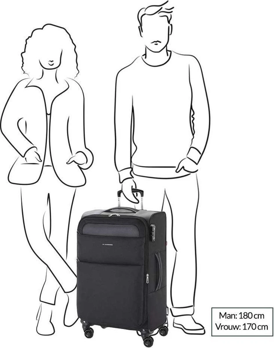 Gabol Cloud Medium Trolley 69 Turquoise 5 Gabol Cloud Medium Trolley 69 Turquoise - Image 3