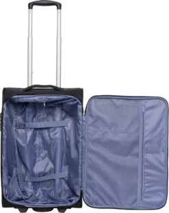 Travelbags Handbagage Zachte Koffer / Trolley / Reiskoffer - The Base - 55 Cm - Zwart -Reisopslag Winkel 952x1200 1