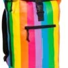 New Rebels® Mart - Rugtas - Regenboog - Waterbestendig - Roll-top - 151413121087.9 - 35x10x46cm - Rugzak / Backpack