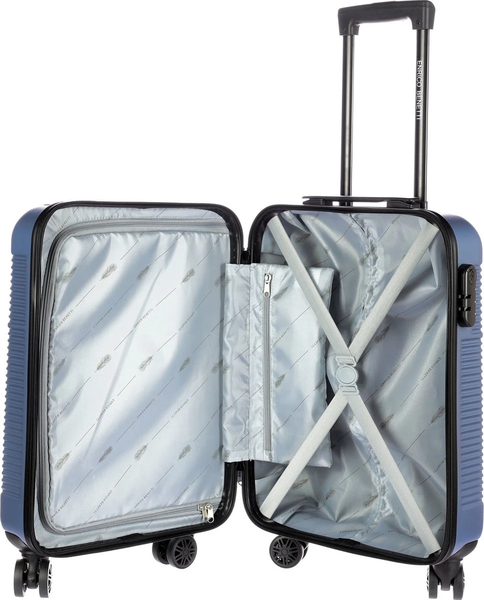 Enrico Benetti Louisville 39040 Handbagage Koffer Hardcase ABS - Jeansblauw 6 Enrico Benetti Louisville 39040 Handbagage Koffer Hardcase ABS - Jeansblauw - Image 4