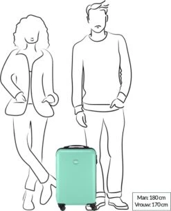 Princess Traveller PT01 - Handbagagekoffer - Pristine Bronze - S - 55cm -Reisopslag Winkel 974x1200 1