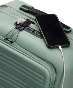 American Tourister Reiskoffer Met Laptopvak - Novastream Spinner 55/20 Tsa (Handbagage) Nomad Green -Reisopslag Winkel 995x1200