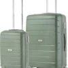 TravelZ Big Bars Kofferset - Trolleyset TSA 2-delig - Handbagage En Groot - Olijf -Reisopslag Winkel 997x1200 1